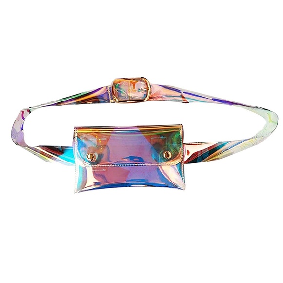 Handbags - 🔴 Holographic Fannypack - Trendy Belt Closure